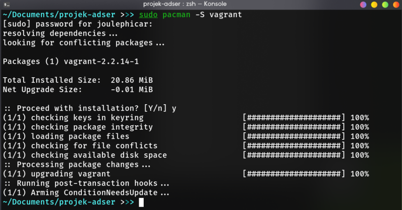 installing vagrant